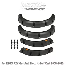 For EZGO RXV Gas And Electric Golf Cart Fender Flares Front And Rear 2008-2015