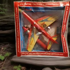 Antique Victor Stanzel Co. Electro Jet Tiger Propelled Fighter Plane-In Box!!