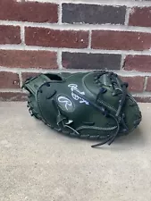 New Rawlings Heart of The Hide Military Green 34 In RHT Baseball Catcher's Mitt