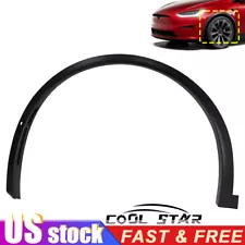 Front Left Side Wheel Molding Fender Flare Black Fit For 2016-2021 Tesla Model X