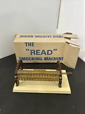 Vintage Read The “Read” Pleaters Smocking Gathering Machine In Box