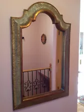 $900 Beautiful Golden Arched Cathedral Wall Dressing Mirror 28.5" x 44" Pickup