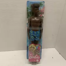 Mattel African American Black Ken Doll In Swimsuit