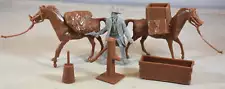 BMC Marx Western Pack Horses with Accessories 9 Pieces