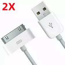 2PCS USB Data Sync Cable Cord Charger for iPhone 4 4G 4S 3GS iPod Classic Video