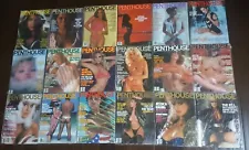 18 Vintage Never Opened Rare 80s Penthouse Magazines 1981-1988 Anniversary Ed.