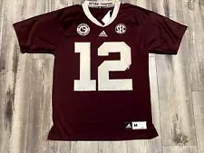 *IRREGULAR TEXAS A&M AGGIES #12 12TH MAN Adidas Jersey Mens size Med