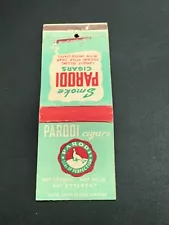 Vintage Tobacco Matchbook “Parodi Cigars”