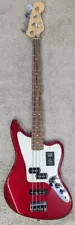 Fender Player Jaguar 4-String Bass Guitar, Pau Ferro Board , Candy Apple Red