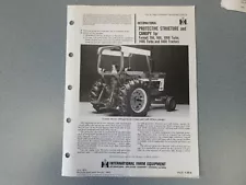 Farmall Canopy for 766, 966, 1066, 1466,1468 Tractor Brochure 1 Page Sheet