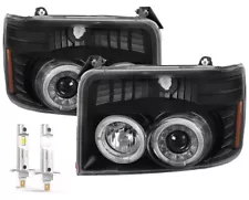 COACHMEN CATALINA 1999 2000 BLACK PROJECTOR HEADLIGHTS HEAD LAMPS RV