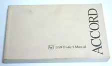 1999 HONDA ACCORD SEDAN OWNERS MANUAL GUIDE BOOK OEM