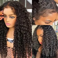 UNice Brazilian Kinky Edges Curly 13x4 Lace Front Human Hair Wig with Baby Hair