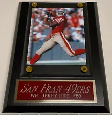 JERRY RICE SAN FRANCISCO 49ERS-PHOTO PLAQUE FOR YOUR MAN CAVE WALL DECOR