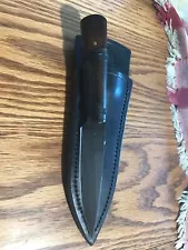 Outlaw Forge Knife with sheath handmade by Jason Hawk of Mountain Men series