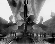 8x10 RMS Titanic GLOSSY PHOTO photograph picture print propellers 1912