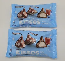 (2) Hershey's Kisses Hot Cocoa Marshmallow Creme Flavored Milk Chocolate Candy
