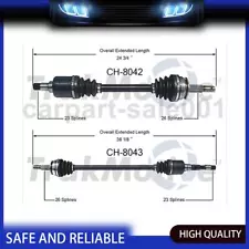 TrakMotive CV Joint Axle Shaft Front 2x For Plymouth Turismo 2.2L 1983-1986 (For: 1987 Dodge Omni)