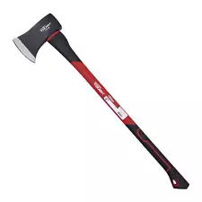 3.5 lb Single Bit Axe with Red & Black Double Injection Fiberglass 34" Handle