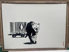 Banksy UnSigned Original Screenprint 'BARCODE' w Pest Control Certificate