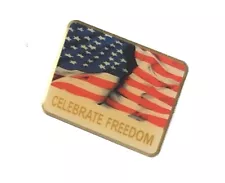 Celebrate Freedom USA American Flag Lapel Hat Pin