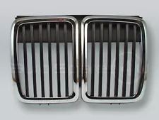 Chrome/Black Front Grille fits 1984-1991 BMW 3-Series E30 (For: 1987 BMW)