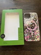 Kate Spade Hard Shell Case with MagSafe for iPhone 15 PLUS Flowerbed Pink USED!