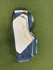 !New! Ping Traverse GLE Demo Staff Bag White,Gold, And Blue Colorway