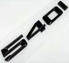 BLACK 540i REPLACEMENT FOR BMW 540 REAR TRUNK NAMEPLATE EMBLEM BADGE DECAL LID