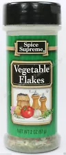 Spice Supreme® VEGETABLE FLAKES new fresh USA MADE seasoning spices cooking jars