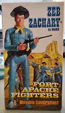 1960's Marx FAF Johnny West Zeb Zachary Figure New in Box Sealed Accessories