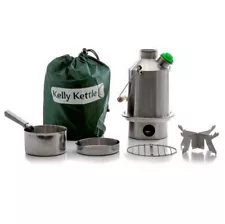 Kelly Kettle 50114 Stainless Steel Scout Kettle 41 fl.oz - Free Ship