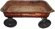 Antique Vintage Radio Flyer 80 Wagon 1960s 22" x 12"