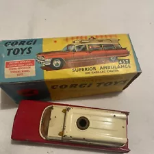 Original Corgi Toys 437 Superior Ambulance on Cadillac Chassis