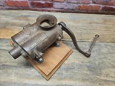 Antique Russell Erwin Cast Iron Metal Tobacco Grinder shredder herb