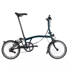 Brompton C Line S6L Black Edition Folding Bike Ocean Blue Cycling Mens Womens