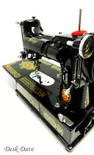 Rare Singer Featherweight 222K Sewing Machine, with 1920's "RED EYE" Displays.