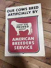 Vintage ABS Dairy Milk Sign Bottle Cow Antique Oil Can Feed Farm Breeder