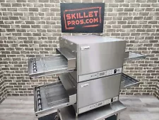 2017 Lincoln Impinger 2501 Double Counter Top Electric 16" Conveyor Pizza Ovens