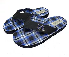 Flip-flops and sandals for the Michigan Wolverines Fans. Men's 9 and Ladies 10