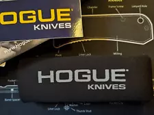 Hogue Knives Ex-A01, automatic, black aluminum handle & 154CM serrated blade