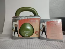 Danskin Now 8lb Kettlebell Plastic Coating GREEN WITH WORKOUT VIDEO