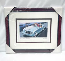 Art “Fitz” Fitzpatrick Signed Matted Framed 1952 Nash Healey 2005 Stamp 23”x18”