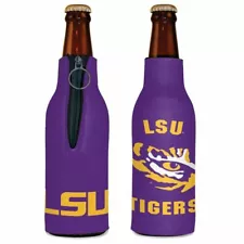 LSU TIGERS 12 oz KOOZIE INSULATED BOTTLE HOLDER NEW WINCRAFT ð¯