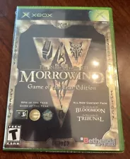 NEW Elder Scrolls III: Morrowind Game of the Year Edition (Xbox, 2003). Sealed.