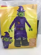 Lego Witch Deluxe Prestige Halloween Costume Sz S 4-6x New