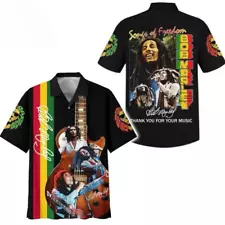 Songs Of Freedom Bob Marley Thank You For The Music Hawaiian Shirt