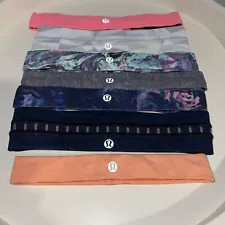 Lot of 7 Lululemon Headbands Multicolor Stretch One Size Fits Most