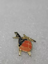 Osage Hughes TH-55A Helicopter Trainer Vintage Enamel Lapel Pin Clutch Back