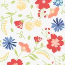 1.5 yards Sunwashed By Corey Yoder- Cloud Flowers #29160-11 special sale